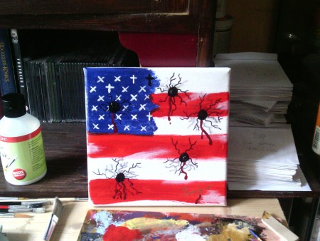 Blood, White and Blue - € 30,--